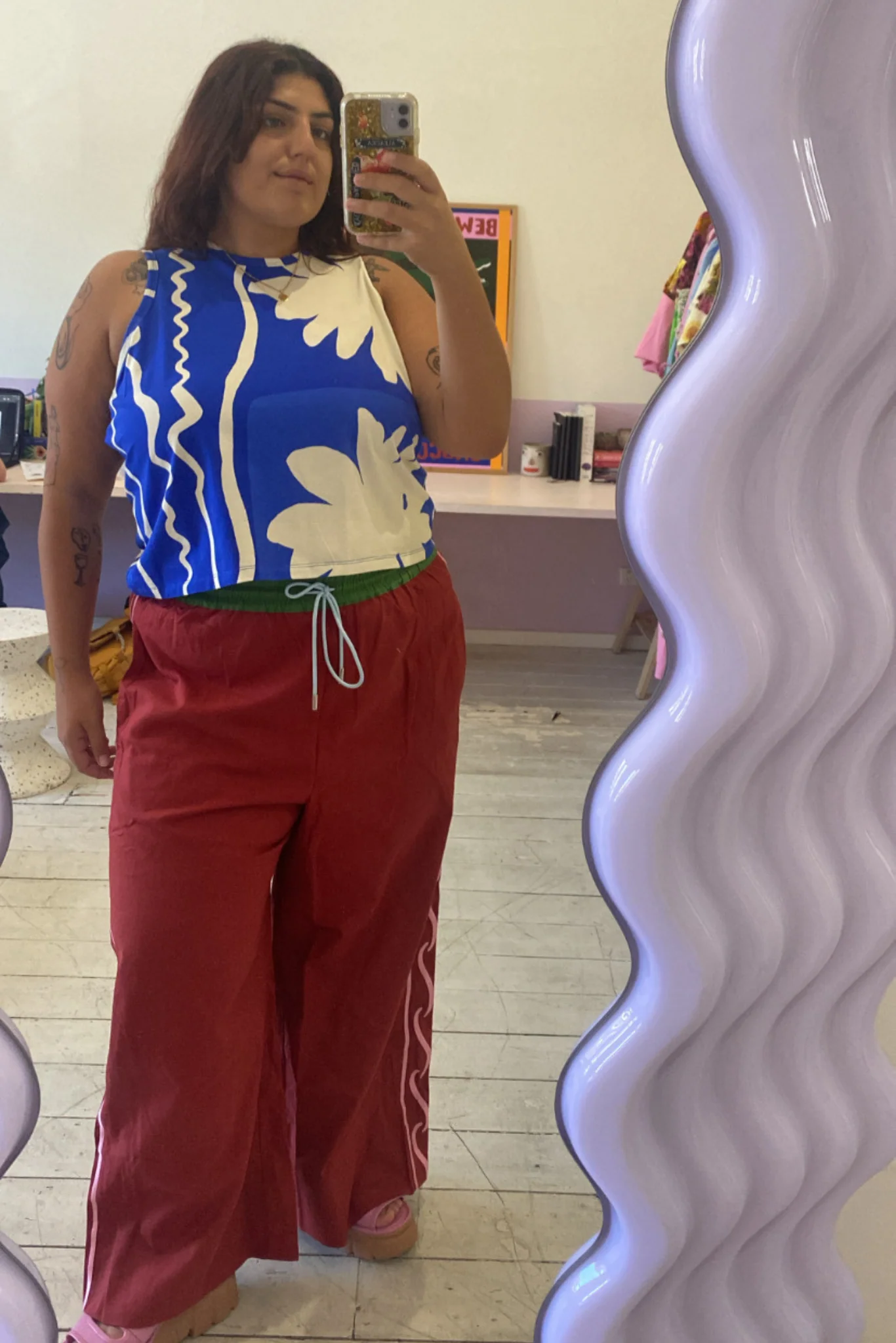 COLUMN PANT - TERRACOTTA - Hercitys