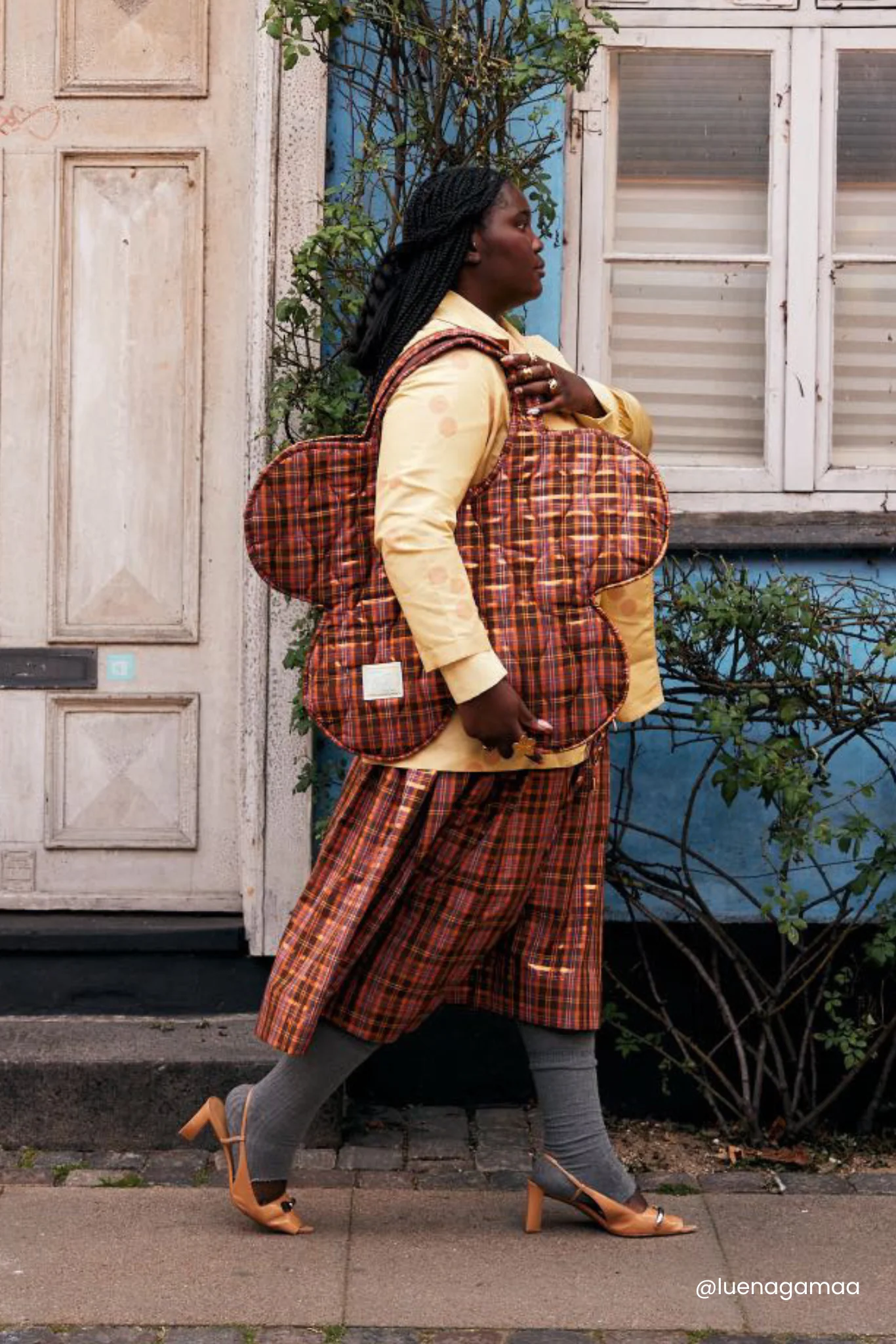 PETAL BAG - PICKET FENCE PLAID - Hercitys