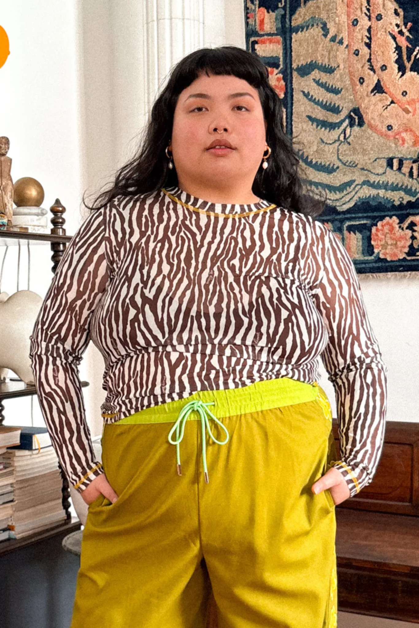 FIELD MESH TOP - ZEBRA - Hercitys