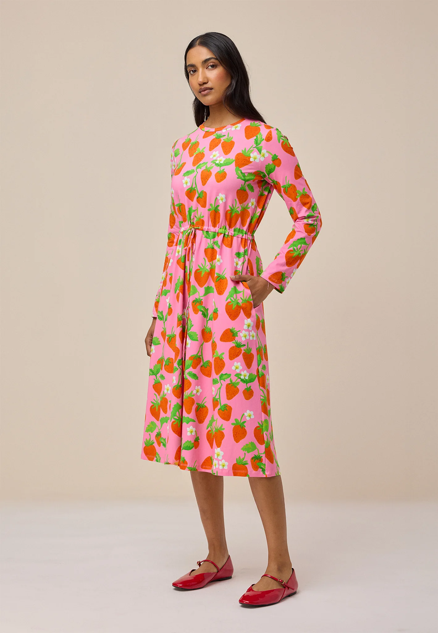 DUNES DRESS - STRAWBERRY PINK - Hercitys