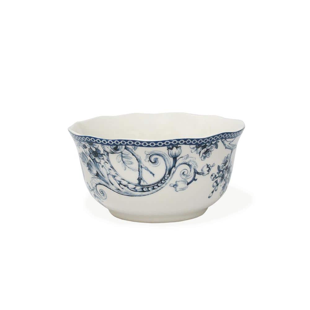 Adelaide 16-Piece Blue and White Dinnerware Set (Service for 4) - Hercitys