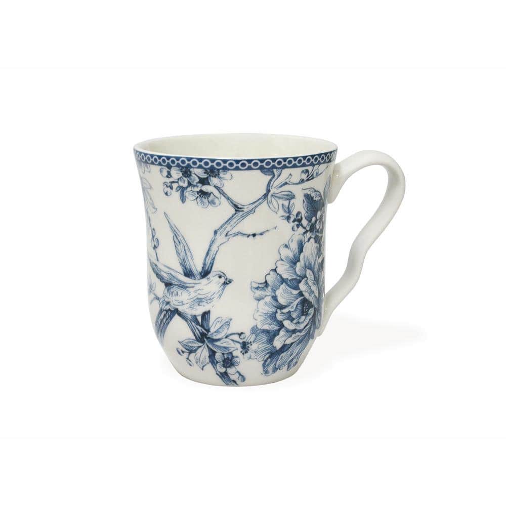 Adelaide 16-Piece Blue and White Dinnerware Set (Service for 4) - Hercitys