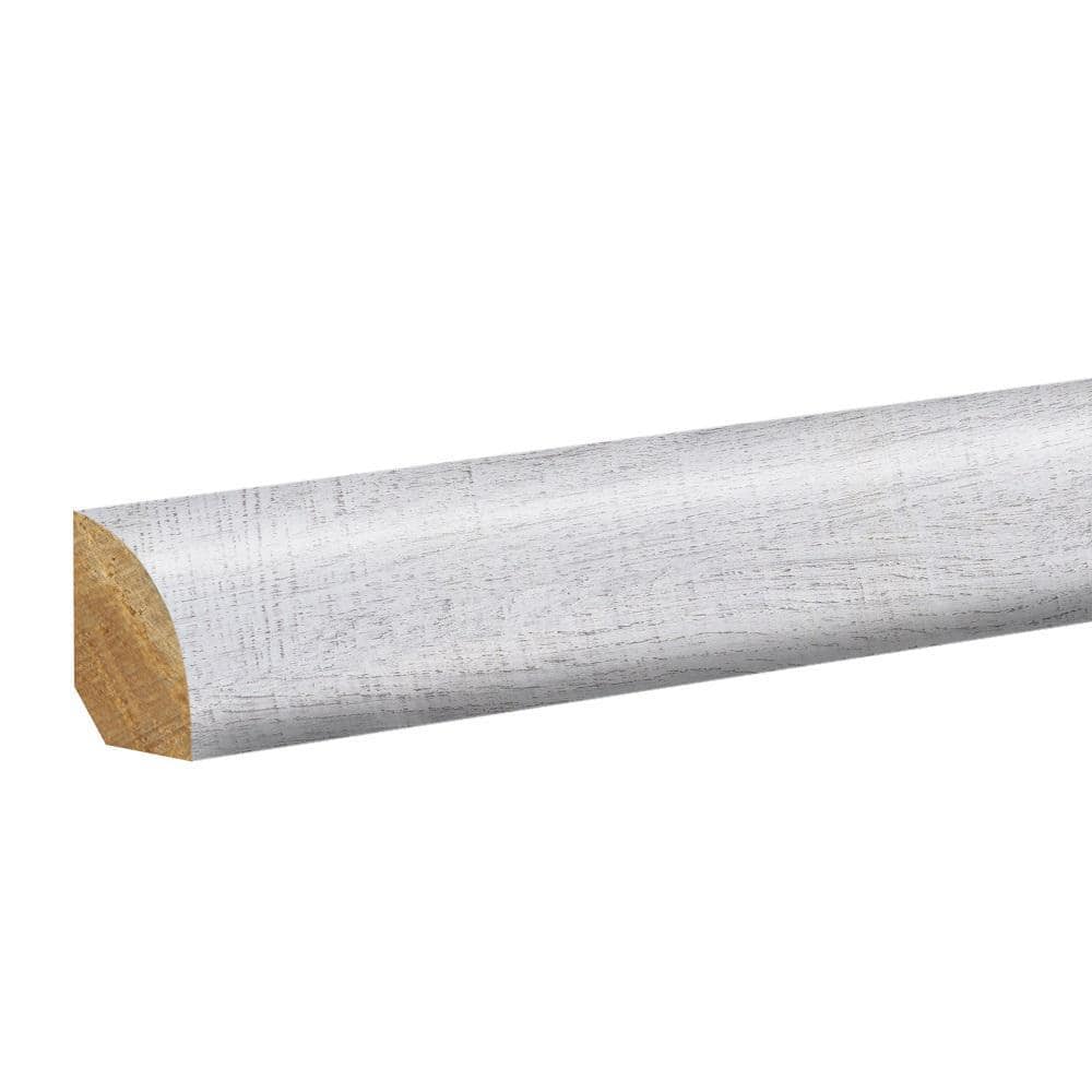 Oyster 0.62 in. T x 0.75 in. W x 94.5 in. L Textured Wood Look Laminate Moulding/Trim Quarter Round Molding - Hercitys