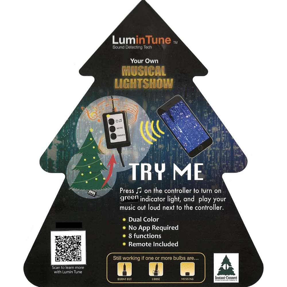 6.5-ft. Pre-Lit Canyon Pine Green Artificial Artificial Christmas Tree, Multi-Color LED Lights - Hercitys