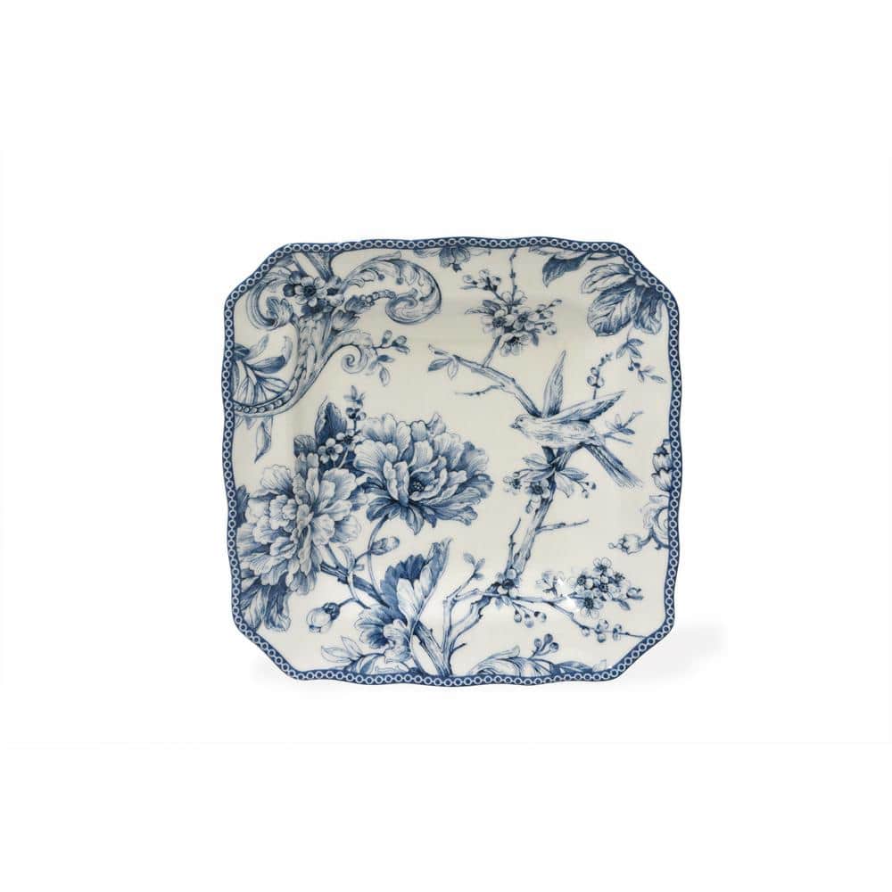 Adelaide 16-Piece Blue and White Dinnerware Set (Service for 4) - Hercitys